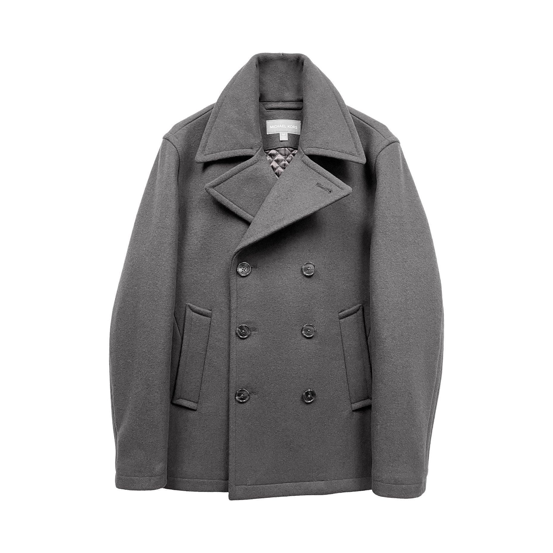 Michael Kors Men's Double Breasted Wool Peacoat - Zooloo Leather