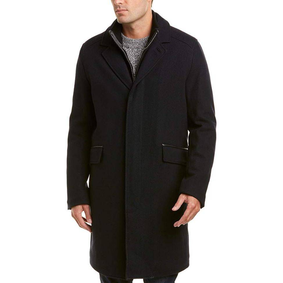 Cole Haan Signature Men's Classic Wool Twill Topper Coat - Zooloo Leather