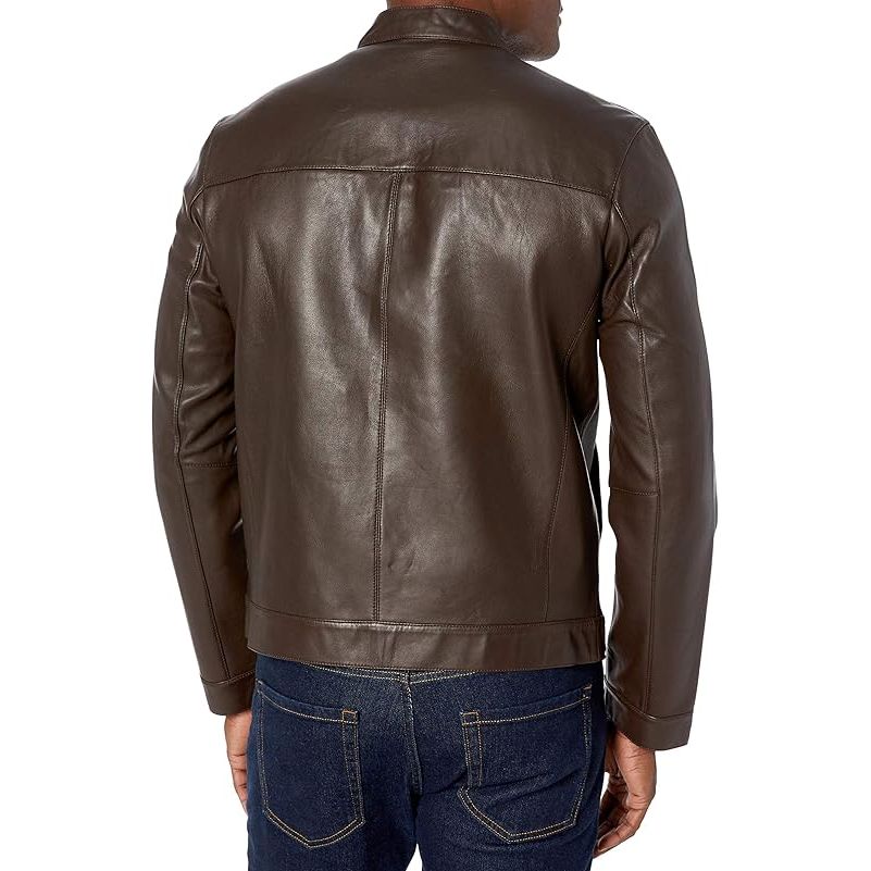 Cole Haan Men's Bonded Racer Leather Jacket