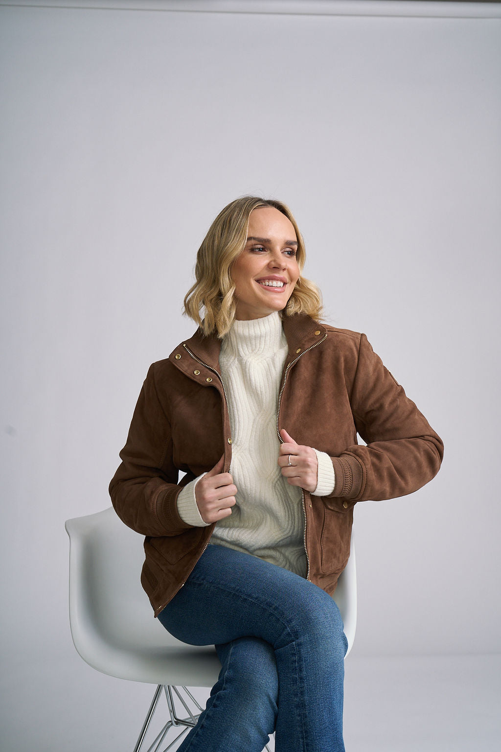 Mauritius Women's Suede Darija CF Leather Jacket