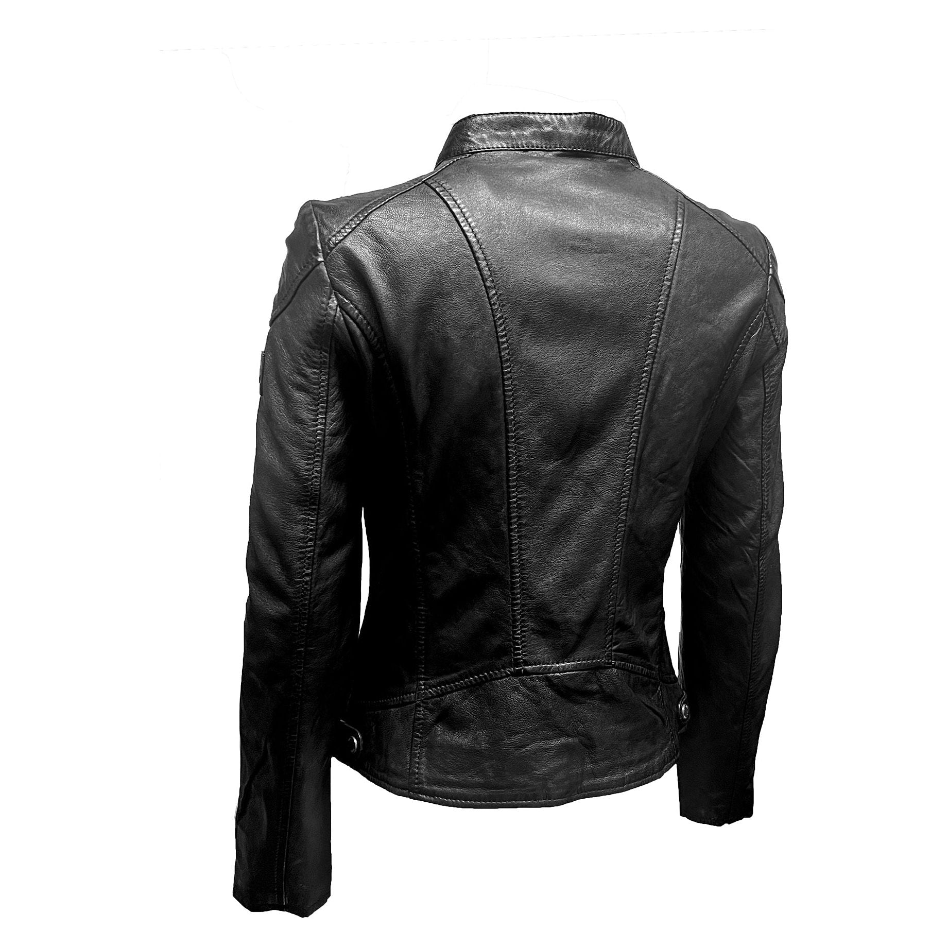 Mauritius Women's Genuine Leather Jacket Black