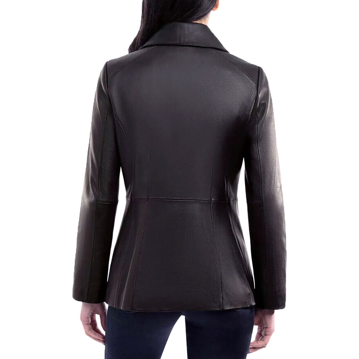 Anne Klein Women's Short PLUS Size Genuine Leather Jacket