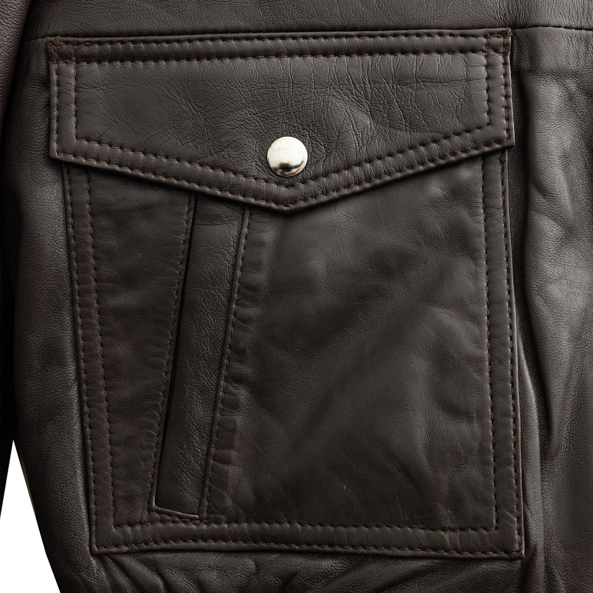 Nicola Men's Sheepskin with Fur Collar Jacket