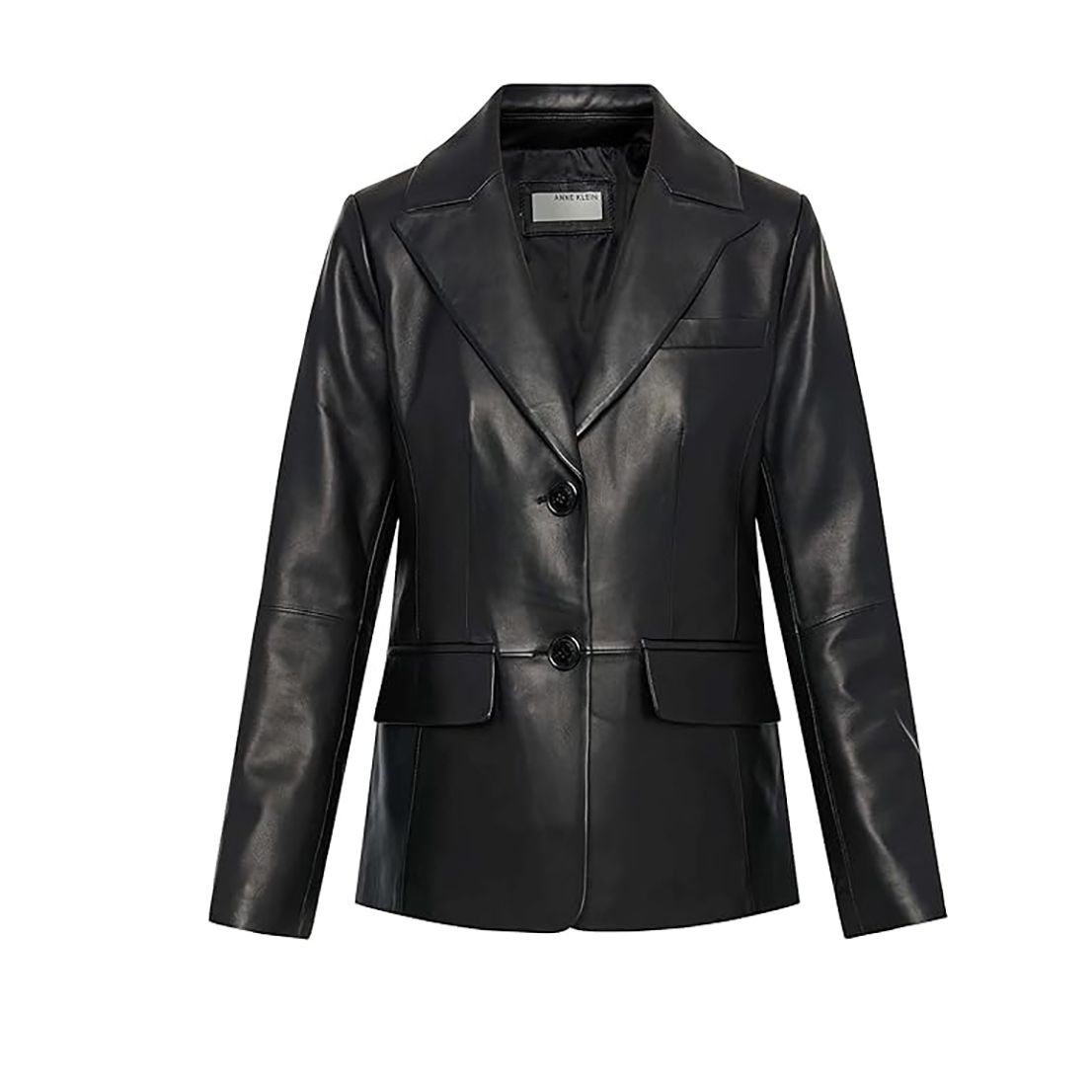 Anne Klein Women's Classic Leather Blazer Jacket