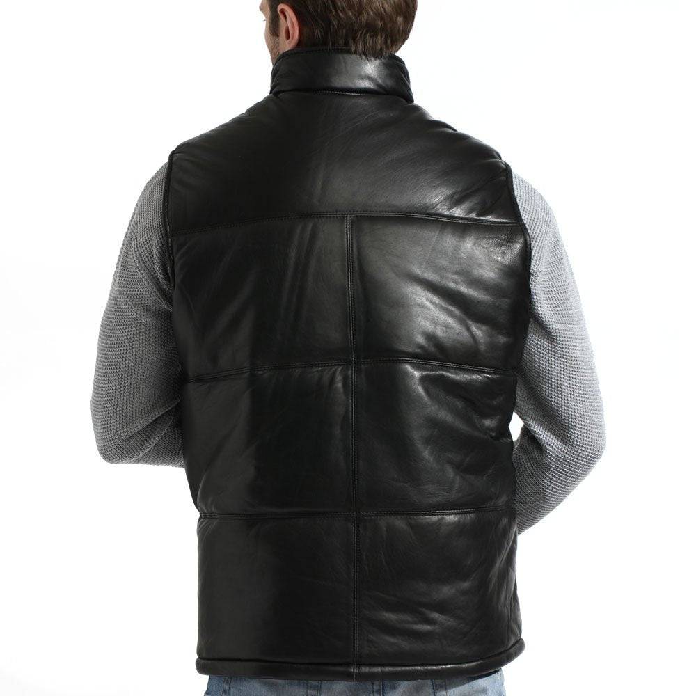 Tanners Avenue Men's Lambskin Puffer Leather Vest - Zooloo Leather