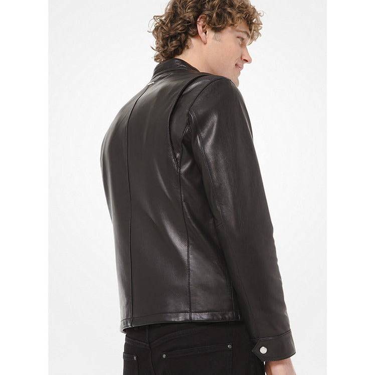 Michael Kors Mens's Moto Leather Jacket - Zooloo Leather
