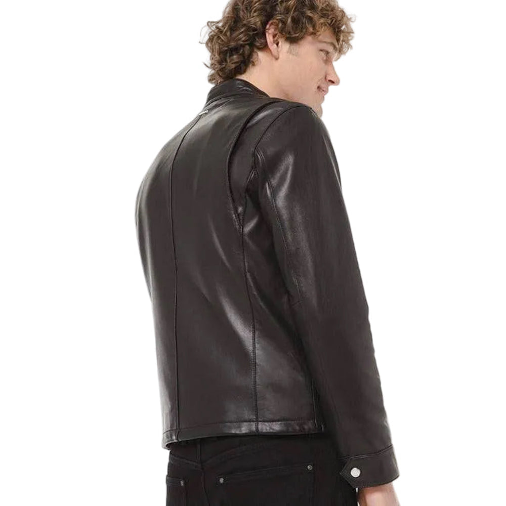 Michael Kors Mens's Moto Leather Jacket