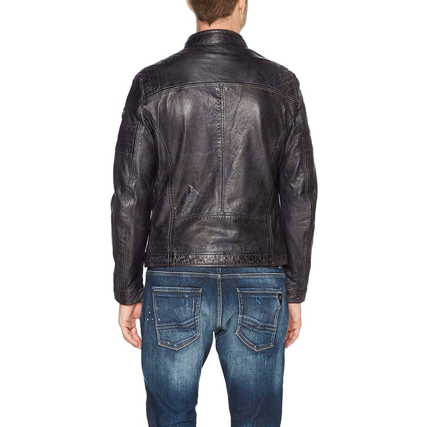 Mauritius Men's Cave Moto Leather Jacket - Zooloo Leather