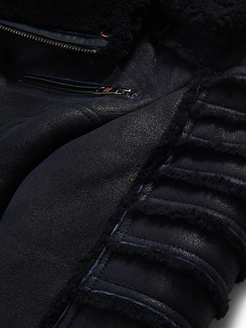 sheepskin shearling coat