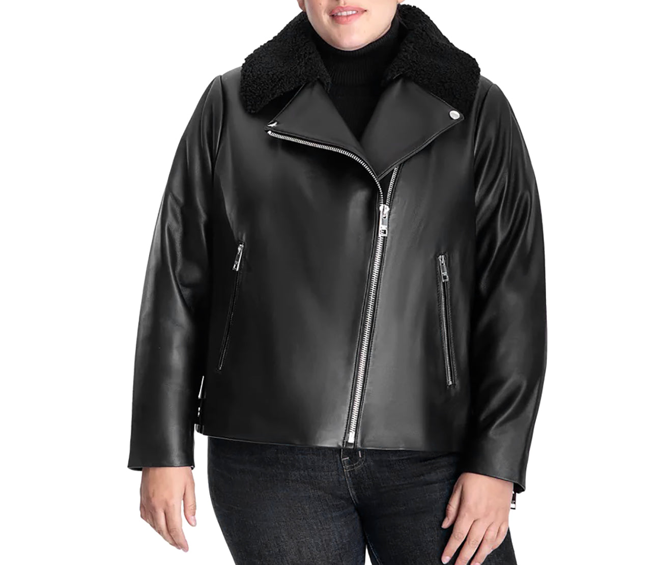 michael kors leather jacket