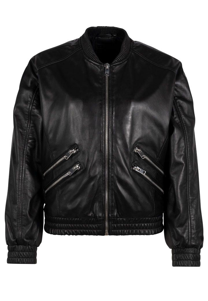Hariet OS Leather Jacket