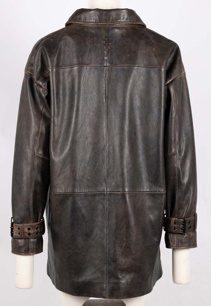 Teona OS Leather Jacket