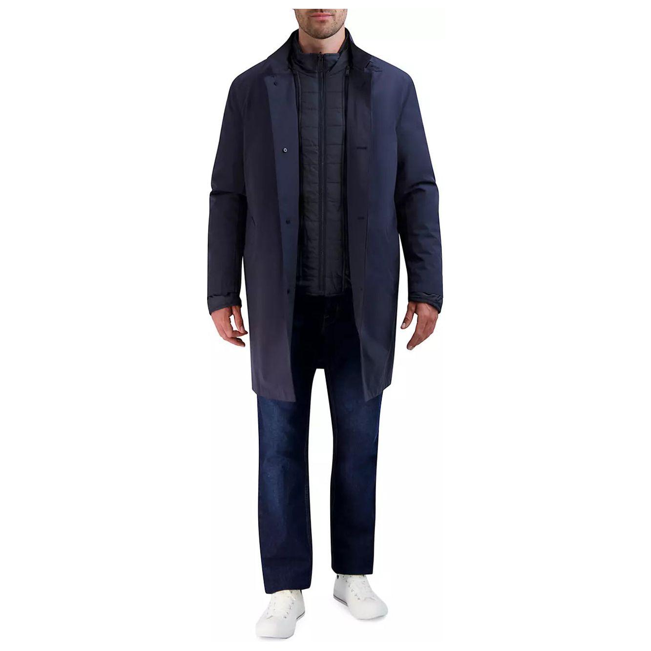 Cole Haan Men's 3-in-1 Water Resisitant Raincoat - Zooloo Leather