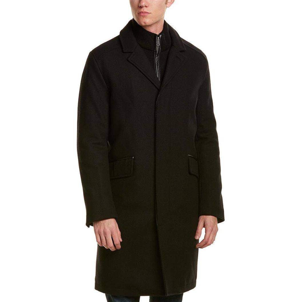 Cole Haan Signature Men's Classic Wool Twill Topper Coat - Zooloo Leather