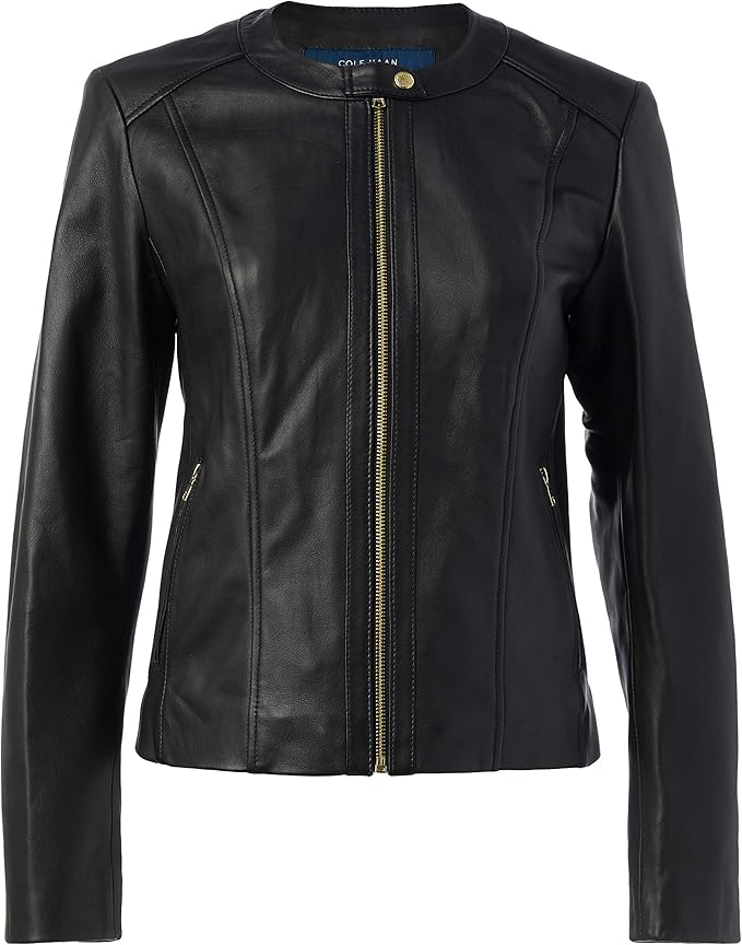 Cole Haan Women’s Classic Genuine Leather Jacket
