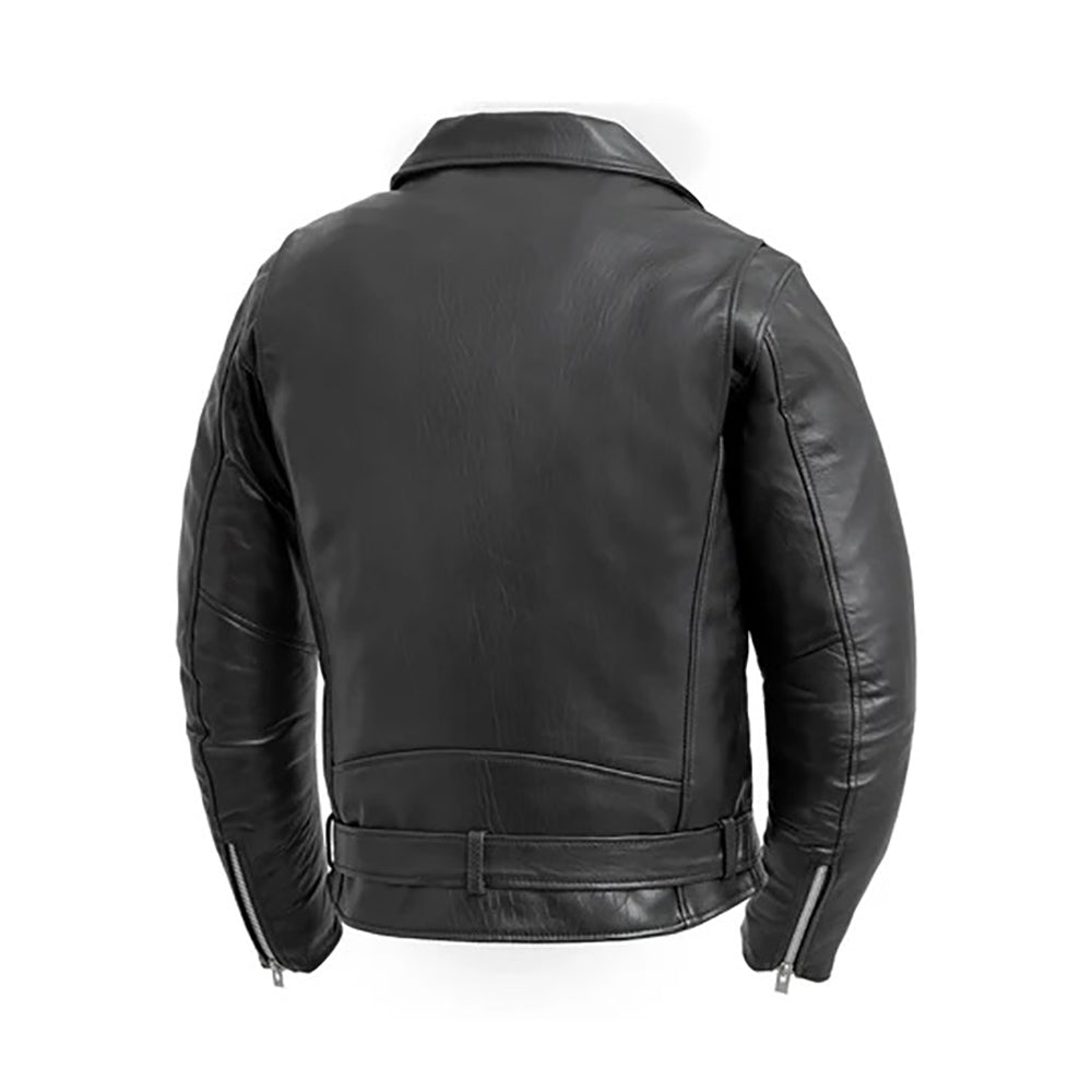 Whet Blu Men's Jay Moto Leather Jacket with Zip Out Liner