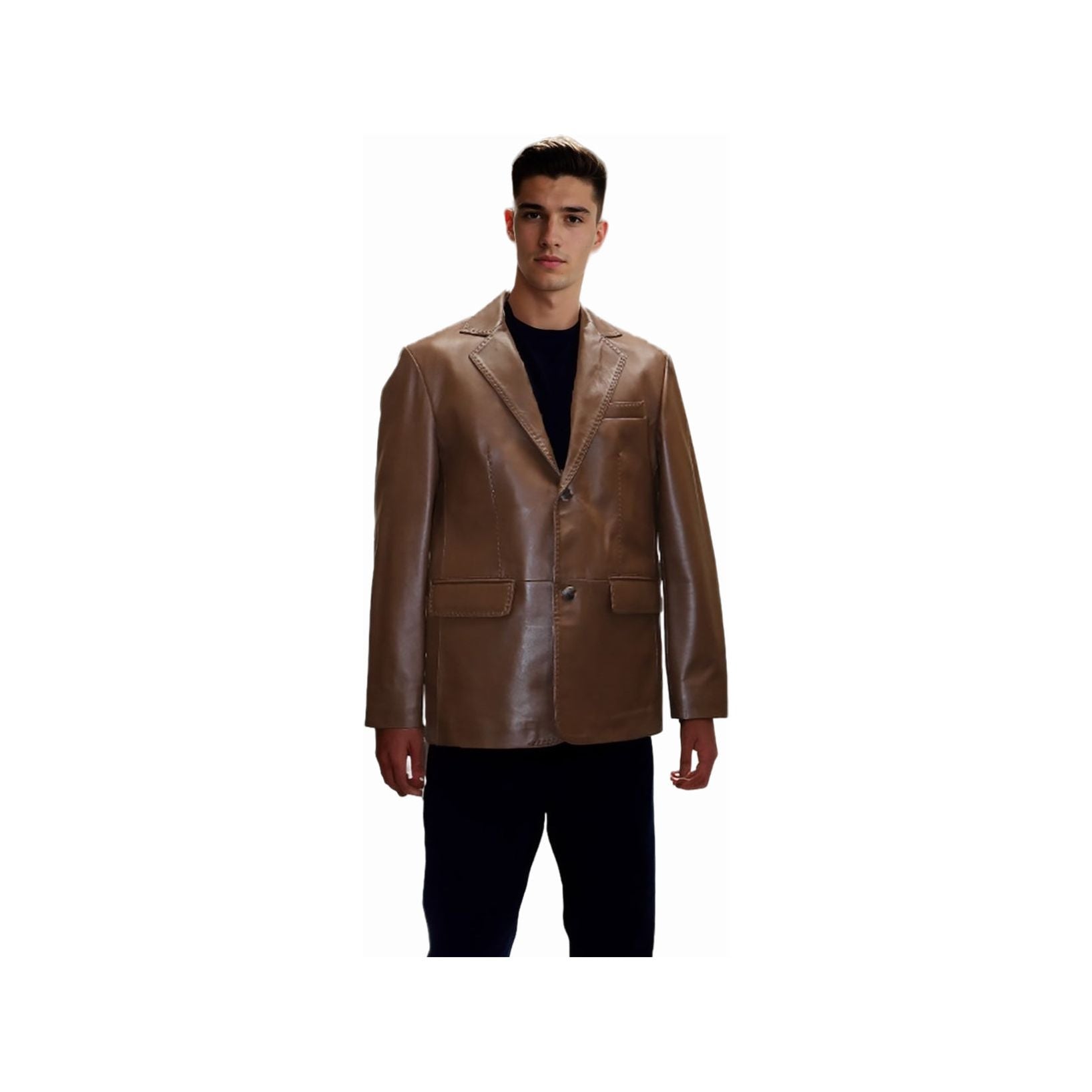 Barya New York Men's leather Blazer Jacket - Zooloo Leather