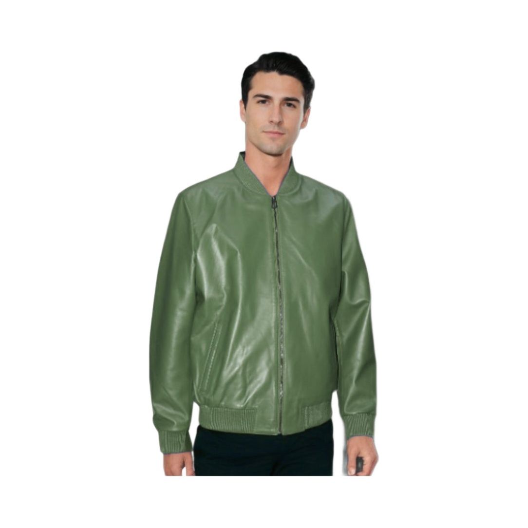 Barya New York Men's Genuine Leather Bomber Jacket - Zooloo Leather