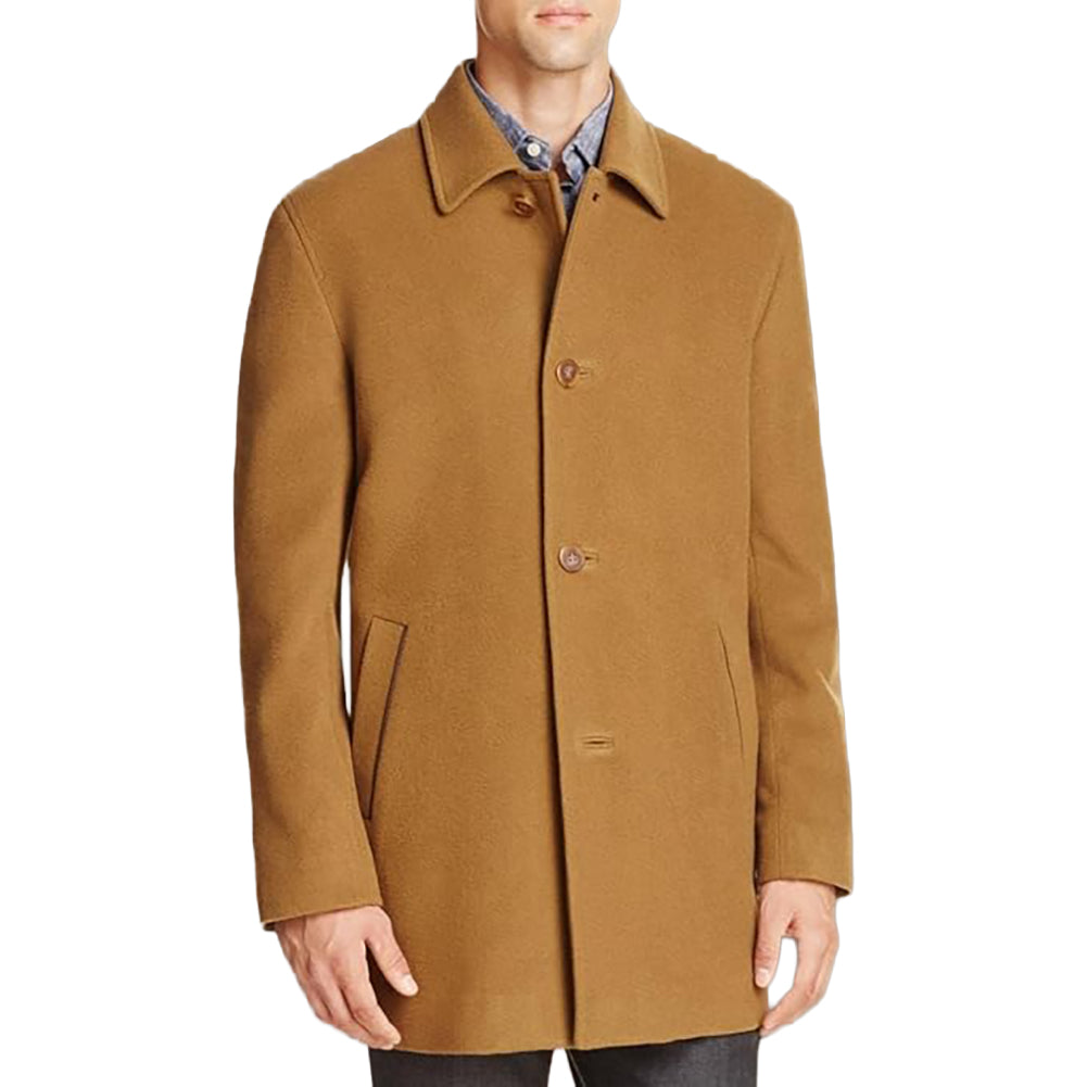 Cole Haan Men's Cashmere Wool Car Coat