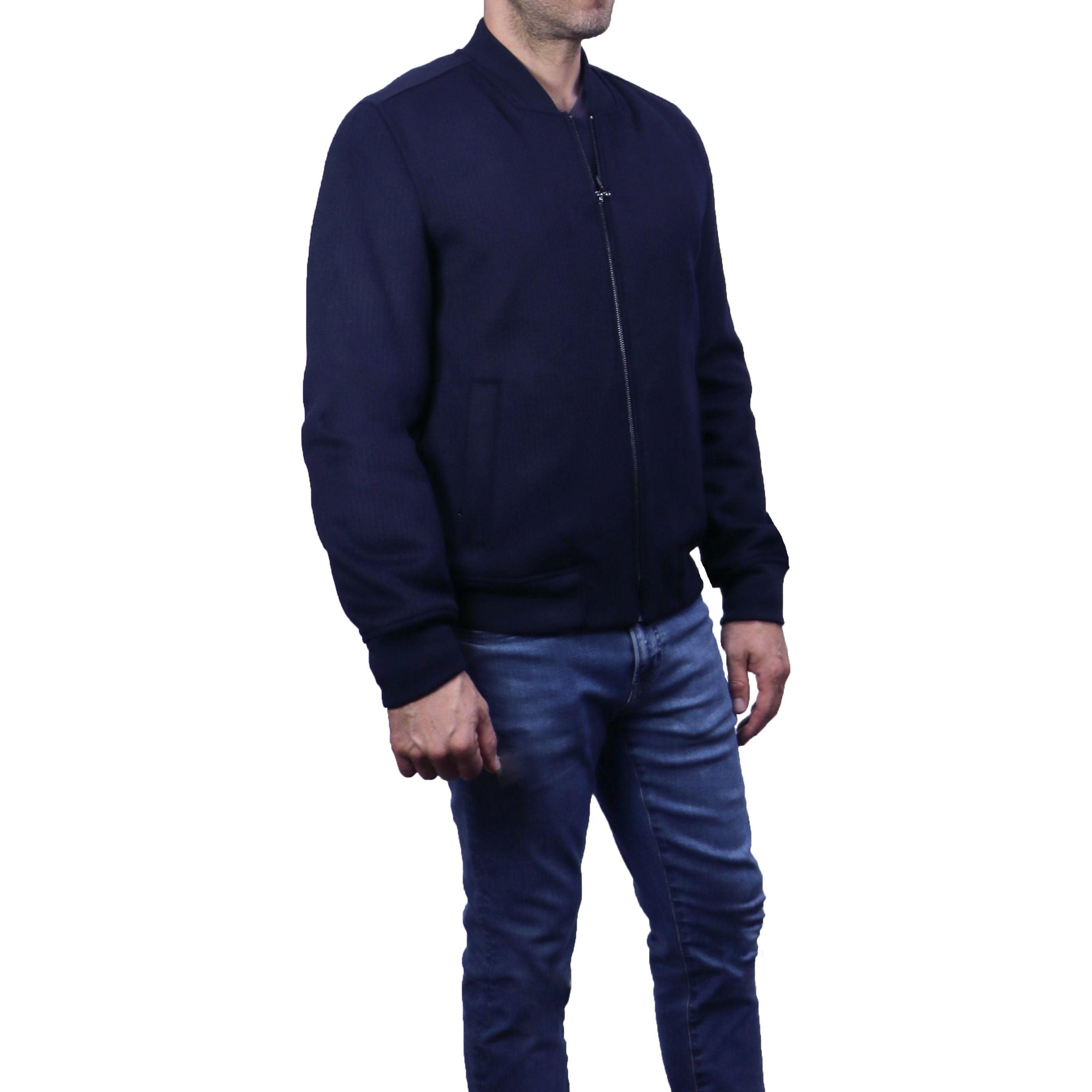 Cole Haan Men's Wool Bomber Jacket - Zooloo Leather