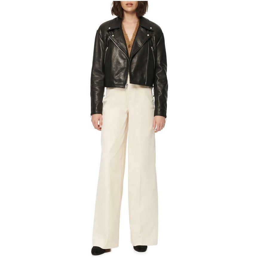 Andrew Marc Dunns Shrunken Lamb Leather Jacket with Lace Sides - Zooloo Leather