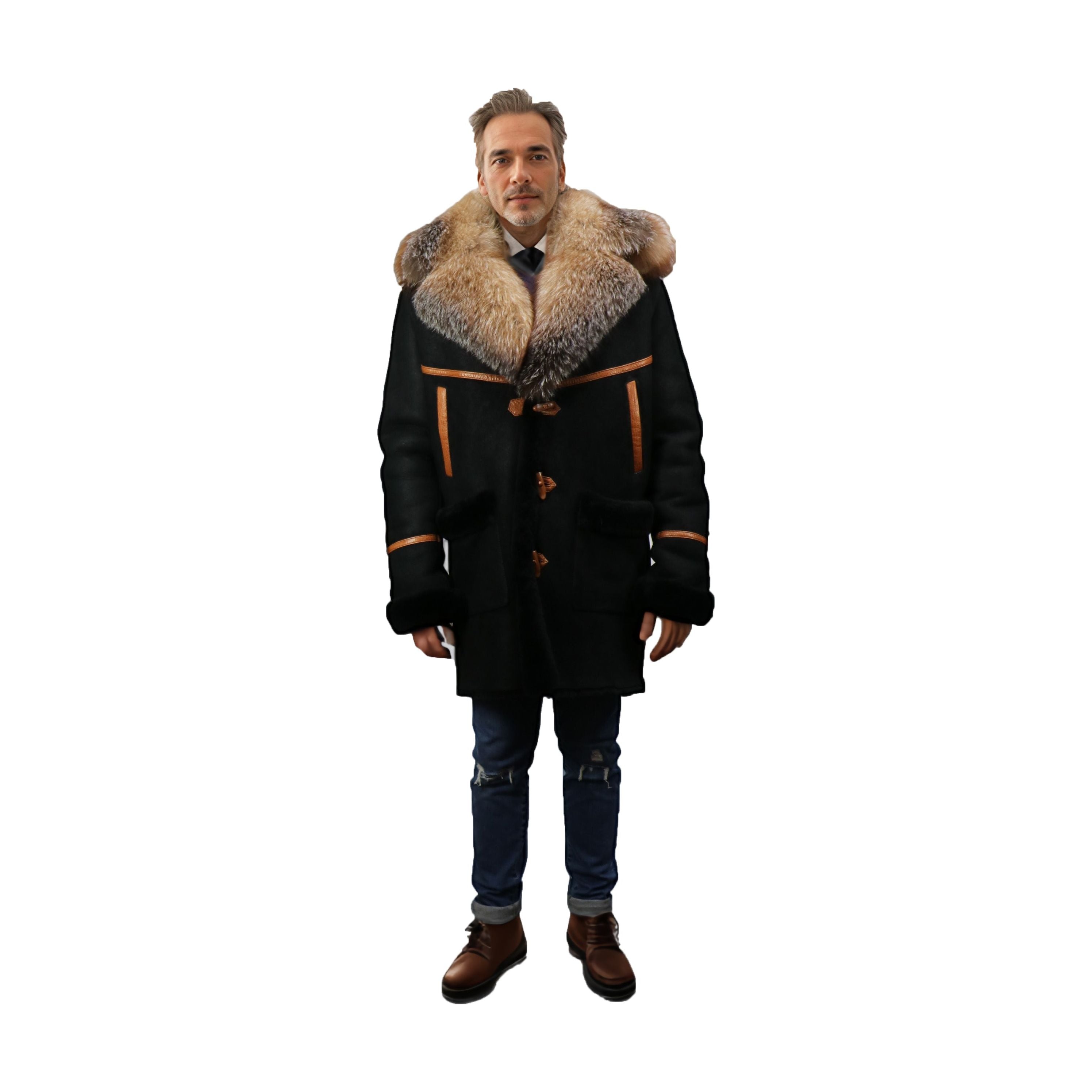 BARYA New York Sheepskin Shearling Coat - Zooloo Leather