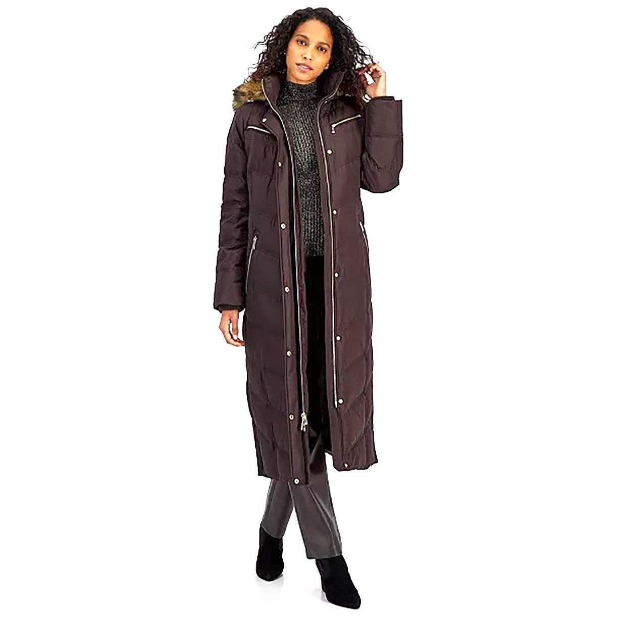 MICHAEL Michael Kors Women's Maxi Down Winter Coat