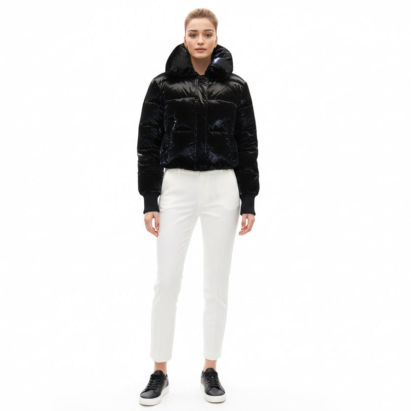 MICHAEL Michael Kors Women's Puffer Waist Jacket - Zooloo Leather