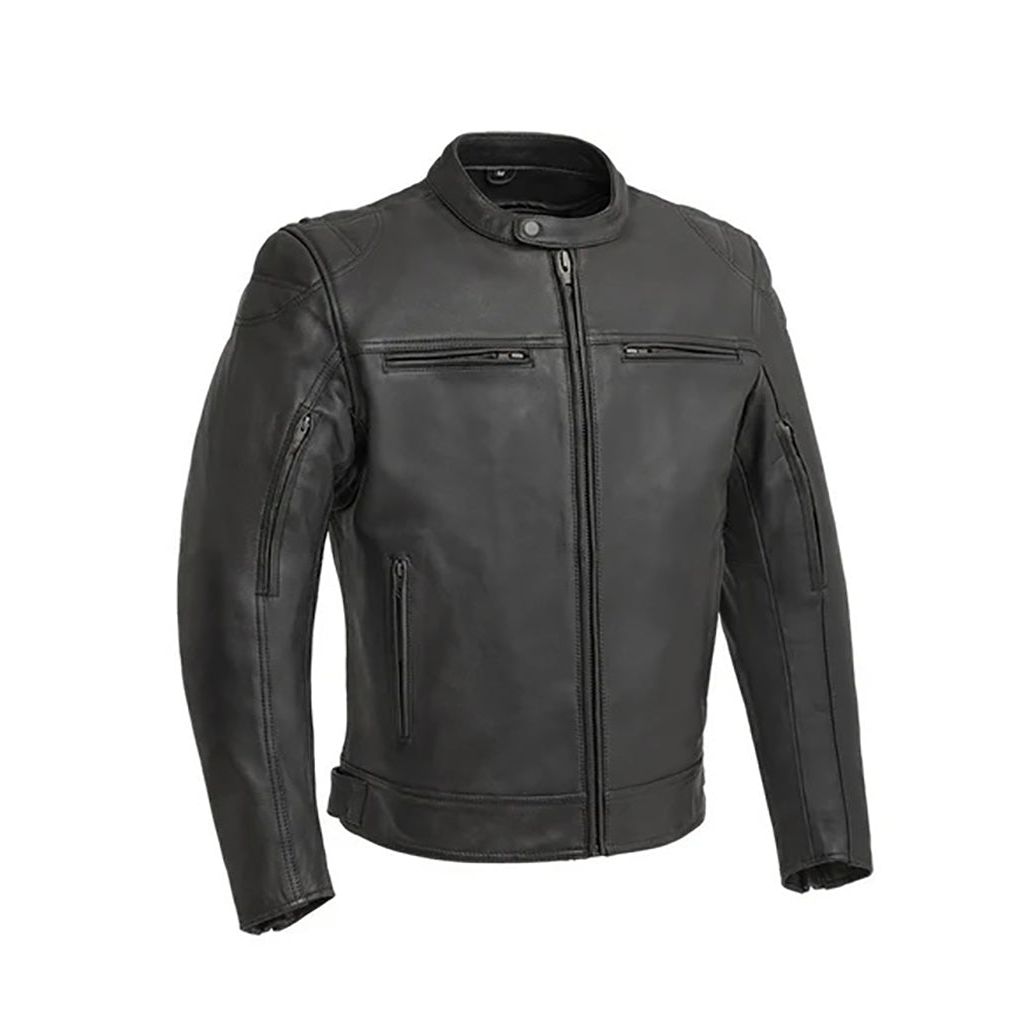 First Manufacturing Men's Top Performer Moto Leather Jacket