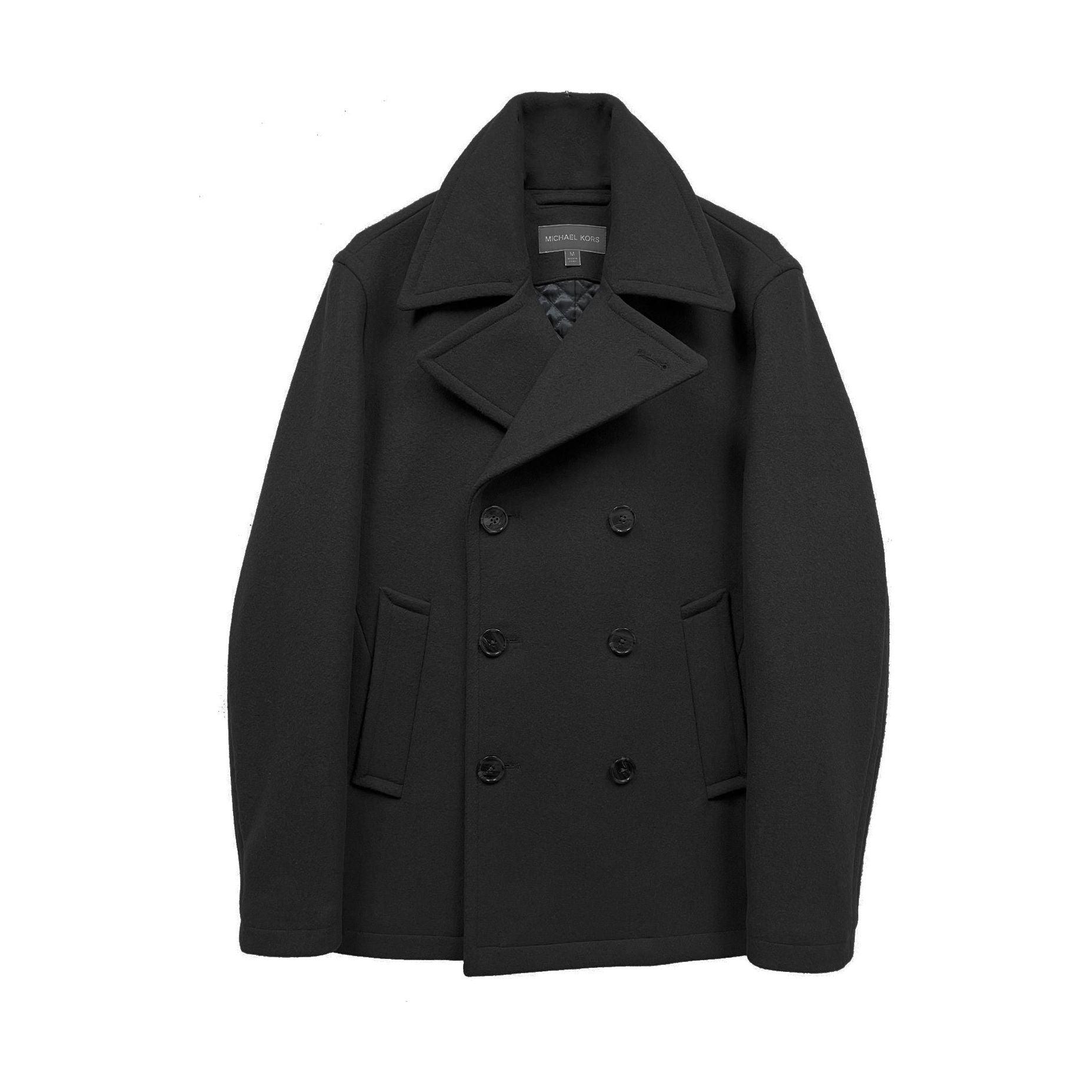 Michael Kors Men's Double Breasted Wool Peacoat - Zooloo Leather