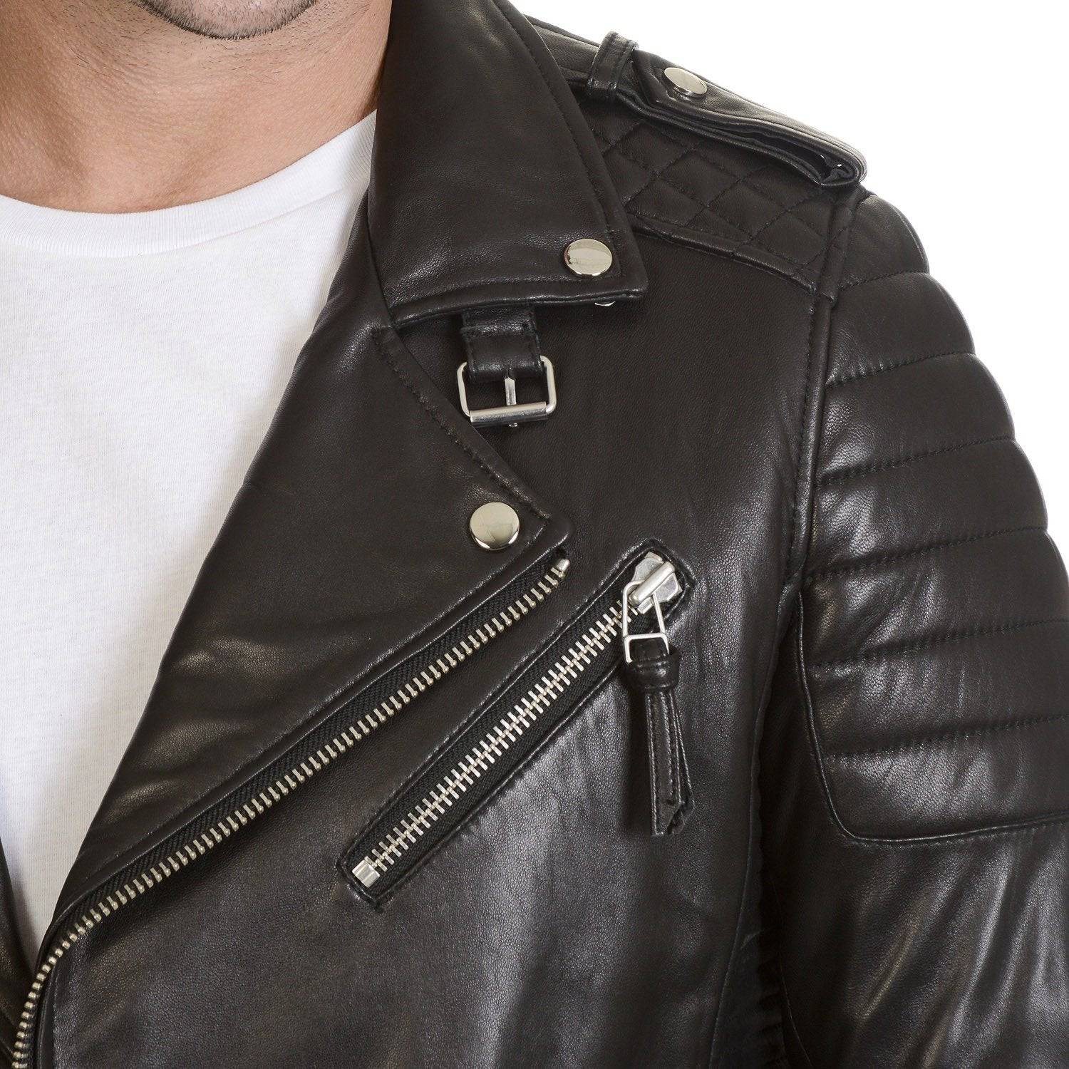 Mason & Cooper Men's Moto Leather Jacket - Zooloo Leather