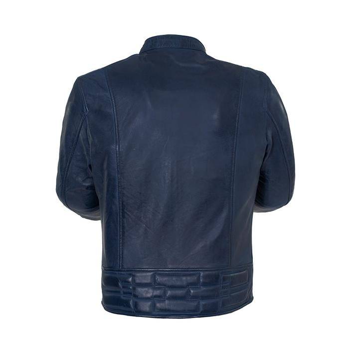WHETBLU Men's Biker Balor Leather Jacket - Zooloo Leather