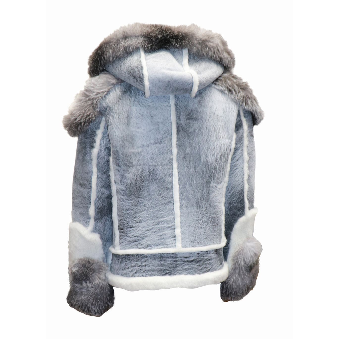 BARYA NEW YORK Men's Moto Sheepskin Shearling Jacket - Zooloo Leather