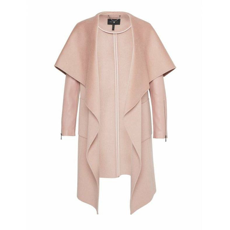 BCBGMAXAZRIA Women's Draped Front Wool Coat - Zooloo Leather