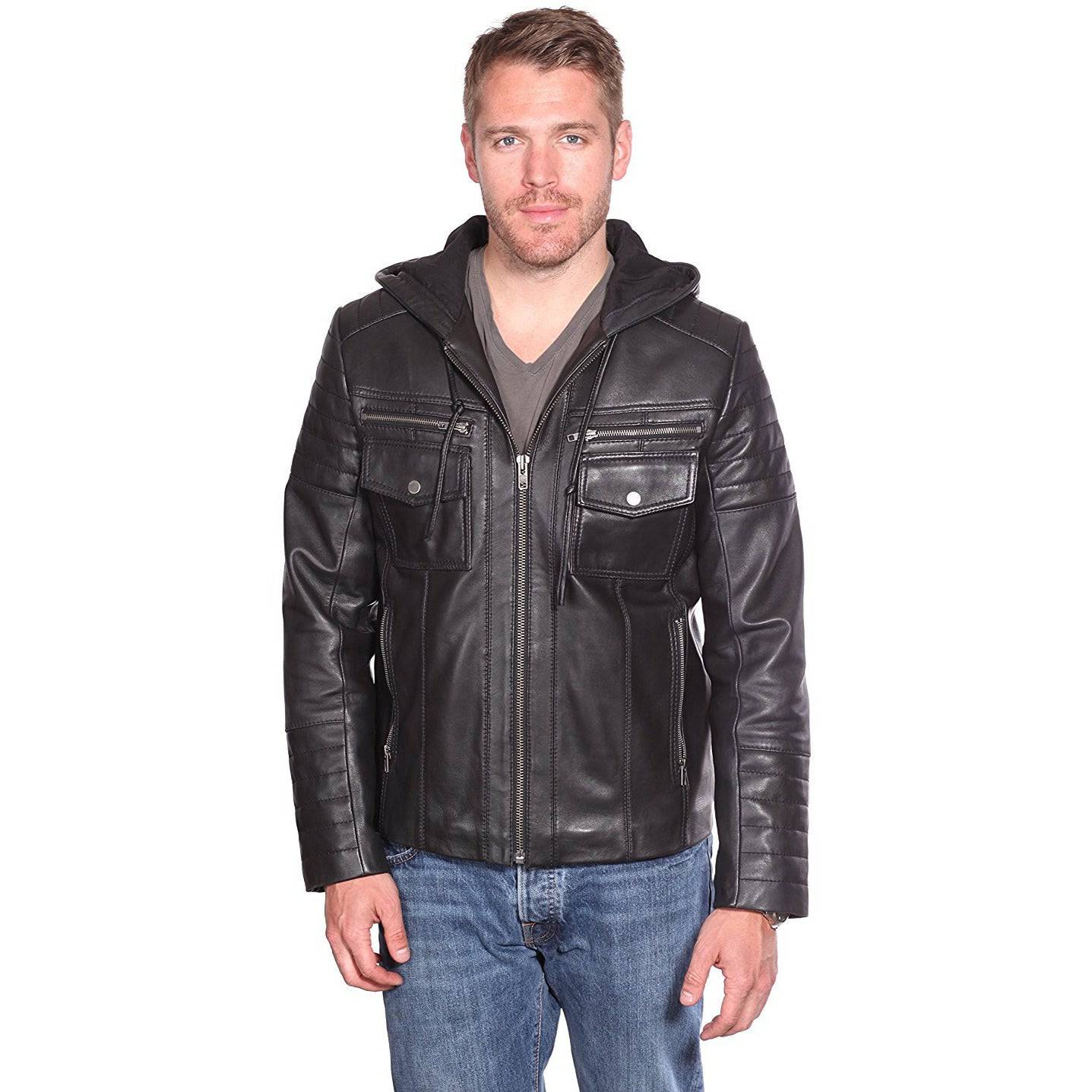MASON & COOPER MEN'S FLYNN LEATHER QUILTED JACKET - Zooloo Leather