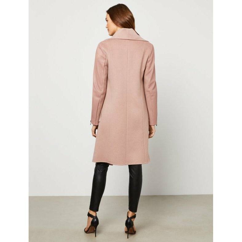 BCBGMAXAZRIA Women's Draped Front Wool Coat - Zooloo Leather